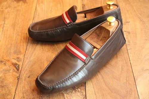 Bally braun leder - leder, schuhe