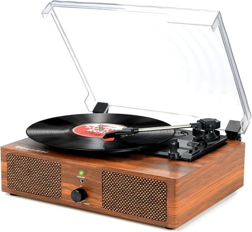 Eleganter brauner vinyl - brauner,