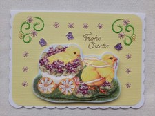 Grußkarte mit Fadengrafik und passendem Umschlag * Ostern * 05