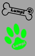 Aufkleber Hundepfote