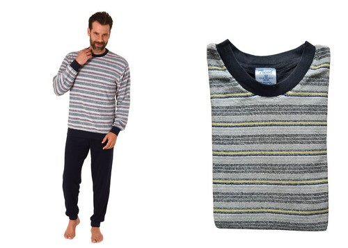 Herren frottee pyjama mit - pyjama,