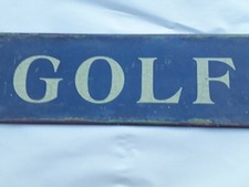 Golf Schild aus Blech Metall