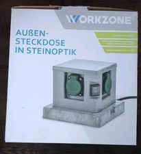 Außensteckdose in Steinoptik