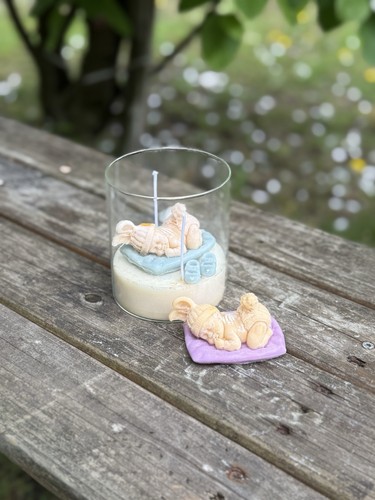 Handmade glas gefäßkerze - handmade, glas-/gefäßkerze
