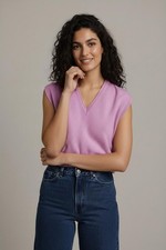 Pink Pringle Cashmere V-Neck
