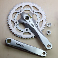 Shimano FC-R345 Octalink Rennradkurbel 2x9 fach 50-34 Zähne 170 mm silber Alu