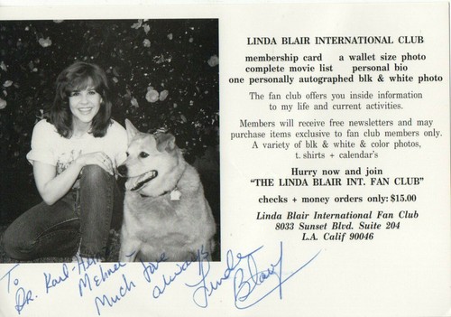 Autogramm linda blair - linda,