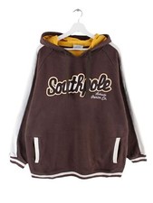 Southpole y2k Embroidered Heavy Hoodie Braun XXL Herren