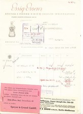 BERLIN-WEISSENSEE, Rechnung 1943, Essig-Essenz-Fabrik Speyer & Grund GmbH