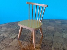 Stuhl Bodo Hennig gelb 50er 60er Puppenstube Puppenhaus 1:12 dollhouse chair