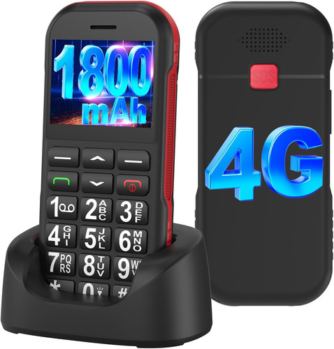 Seniorenhandy mobiltelefon - 4g,