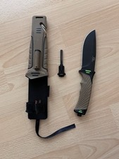 With Armour Surviv-All Rettungsmesser mit Gurtschneider, Feuerstarter