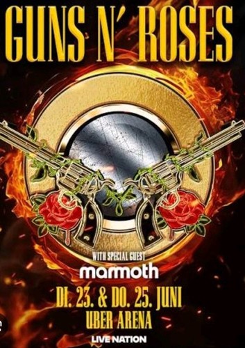 Ticket guns roses live - guns, uber