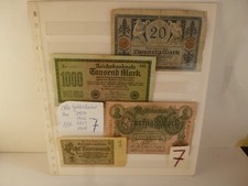 4 X Alte Geldscheine, 1937