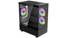 AeroCool PC Gehäuse Viewport Mini V2 ARGB Mini-Tower Schwarz