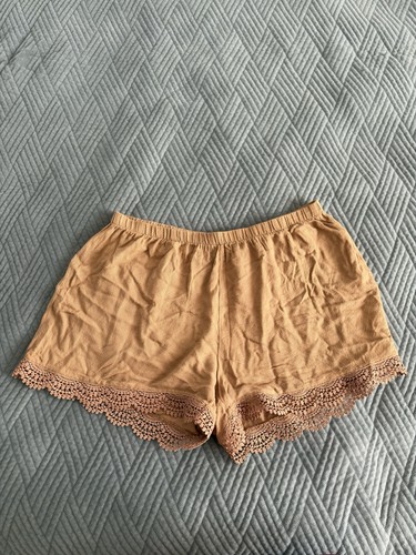 Braune kurze stoffhose - braune,