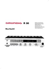 Bedienungsanleitung-Operating Instructions für Grundig R 30 