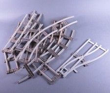 LEGO® Konvolut Eisenbahn Schiene 12V Schwellen Weiche Gerade Kurve grau Train 