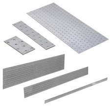 Lochplatten 40 - 1200 mm Flachverbinder Holzverbinder Nagelplatte Lochblech CE