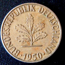 Münze pfennig 1950 f - münze,