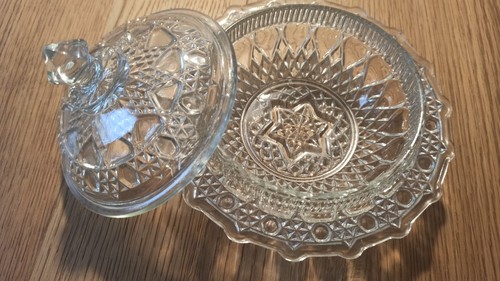 Bleikristall schale mit deckel - schale,