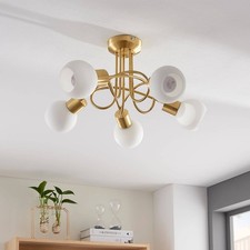 Lindby deckenlampe glas metall - lindby,