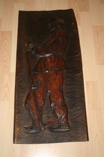 Holzbild - Schnitzerei - Bauer