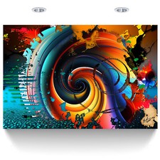Leinwand Bild Bunt Abstrakt