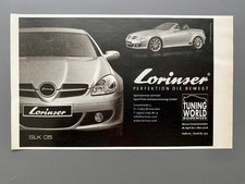 Lorinser Mercedes SLK R171 Roadster Tuning 2006 Vintage Ad Werbung Reklame