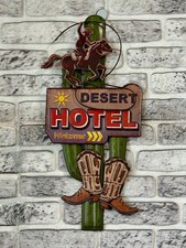 Blechschild Kaktus Desert