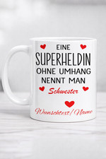Schwester Tasse Motiv