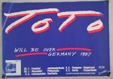 Konzertplakat TOTO Will Be Over Germany - 1987
