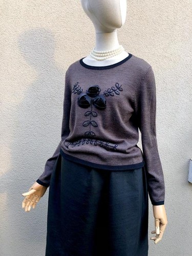 Women peter hahn sweater brown - hahn,