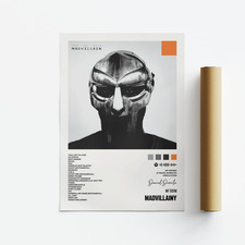 MF DOOM, Madvillainy, Album Art Poster, Druck, Musik, Tracklist