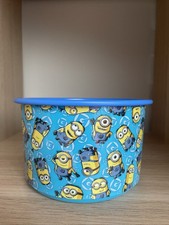 Tupperware Dose Minions Blau 940 Ml Rund Neu