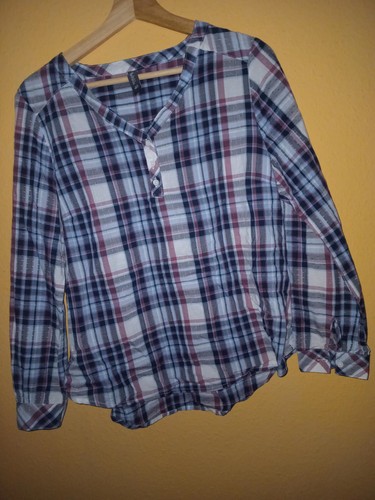 Multiblu karo bluse hemd aus - multiblu,