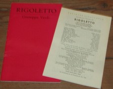 OPERNPROGRAMM Rigoletto DEUTSCHE STAATSOPER BERLIN 1981 Verdi Fischer Kurz