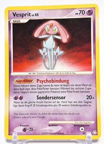 Pokemon karte vesprit mesprit - vesprit,