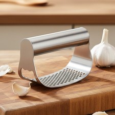 Edelstahl Manuelle Knoblauchpresse BrecherQuetscher Stampfer Küchengeräte Neu