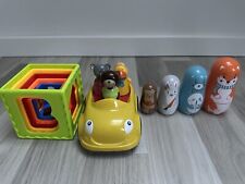 3 x Aktivitätsspielzeug,Motorikspielzeug,Spielzeug,Auto,Würfel,Steckspielzeug