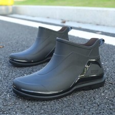 Herren Versatile Knöchel Regenstiefel Wasserdichte Rutschfeste GummiSchuhe
