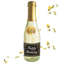 Zum Geburtstag: Piccolo Blattgold Happy Birthday Sekt Secco Geburtstagsgeschenk