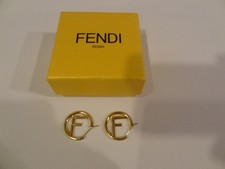 Fendi Ohrringe  Modeschmuck  goldfarbig  m. Box