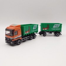 Herpa 231213 1:87 Mercedes Actros Abrollmulden Hängerzug Springer & Sohn *OVP*