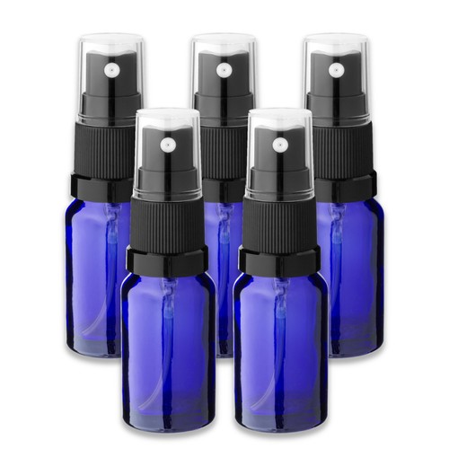 Glasflasche blau ml mit - blau, 10