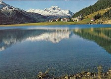 Silvaplana (Engadin) mit Piz La Magna ngl F4164