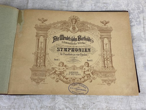 Antikes notenbuch felix - notenbuch,