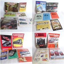 Konvolut 22 Modell Eisenbahn Hefte Broschüren Vintage Märklin Fleischmann etc.