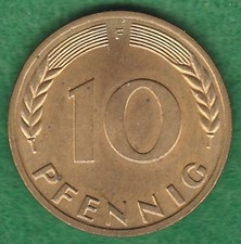 10 Pfennig 1950 F fast bankfrische Erhaltung, siehe Fotos