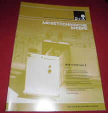 dachbodenfund katalog heft prospekt hbm mess technische briefe heft 3 1981 alt